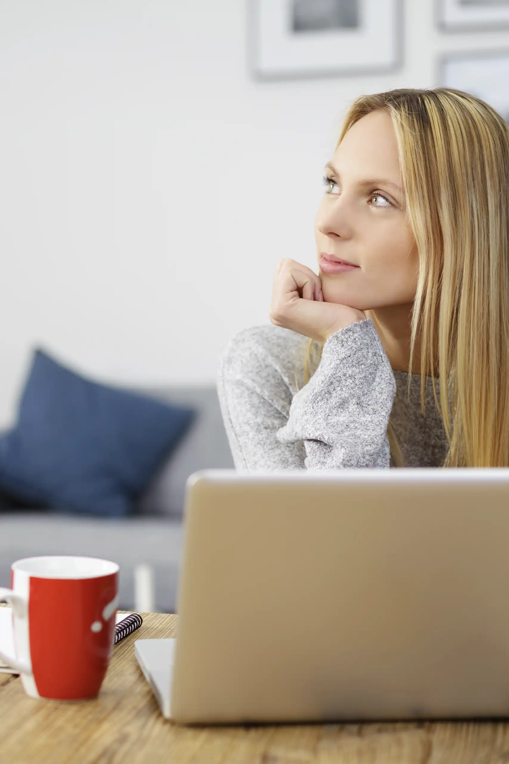 Woman Pondering Insulation